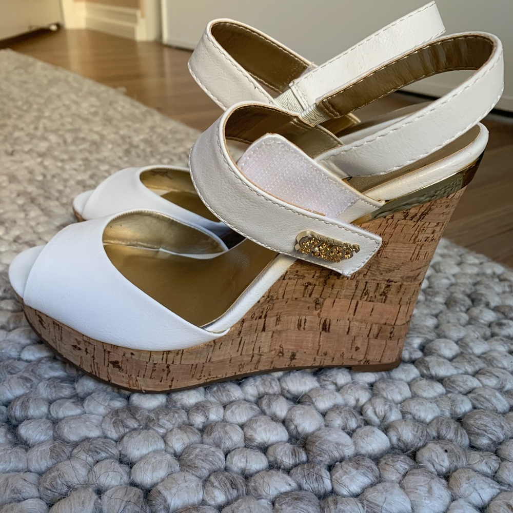 GUESS Wedge Heels Sandals WHITE